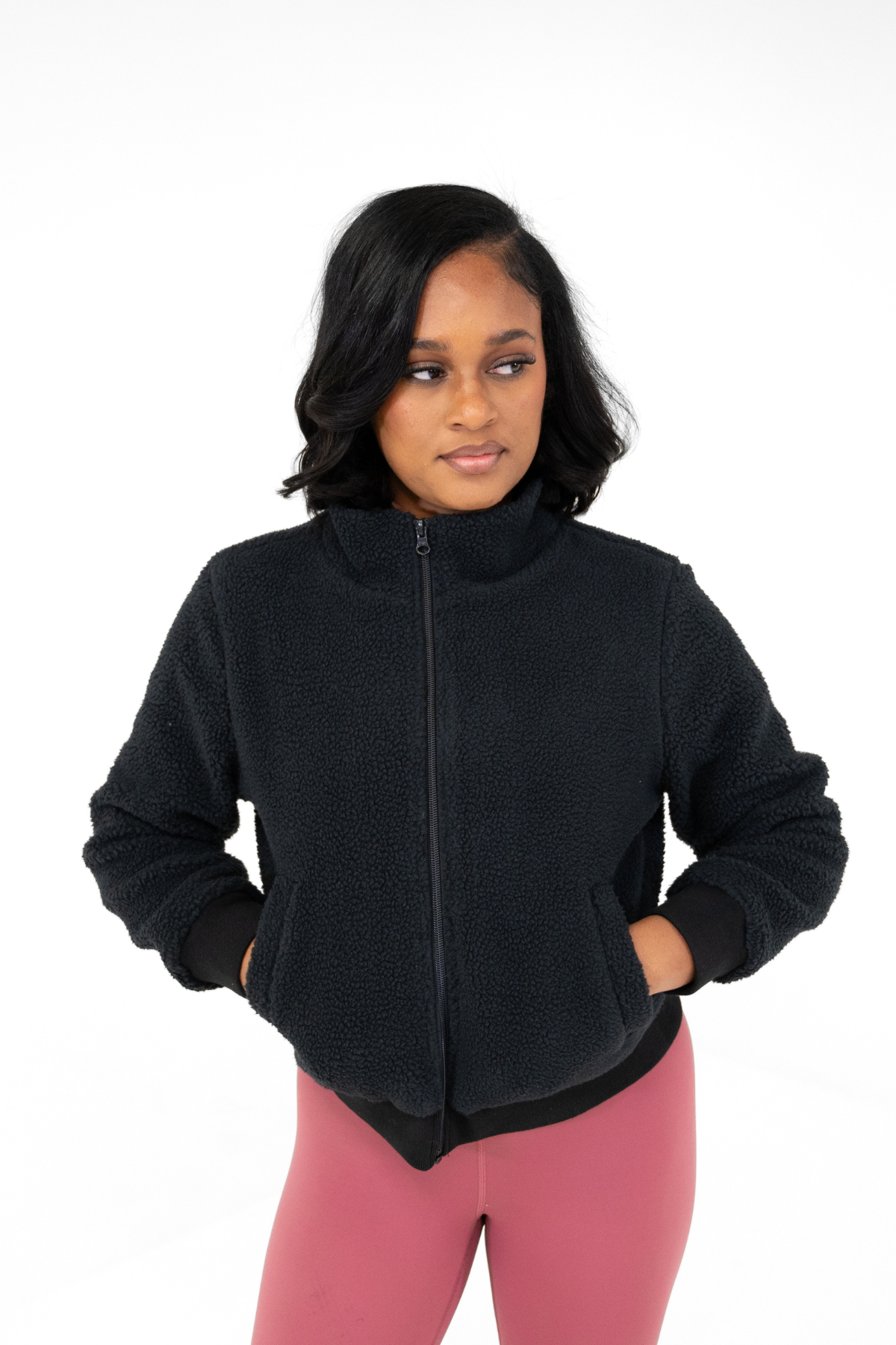 Cozy Sherpa Jacket | Black