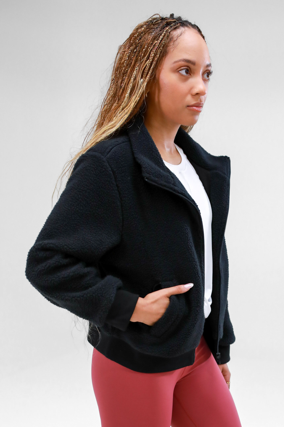 Cozy Sherpa Jacket | Black